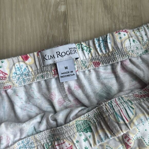 Kim Rogers Candy Cane Holiday Sleep Pants Size Medium - Picture 3 of 3
